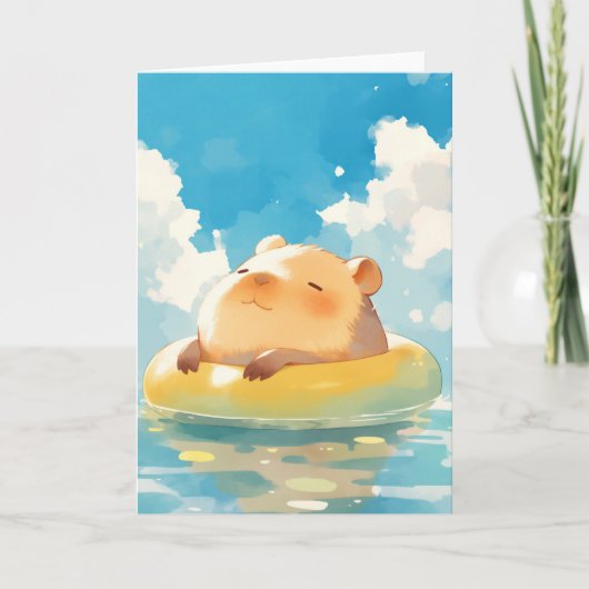 Capybara Vredig Toevluchtsoord Kaart (Voorkant)