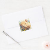 Capybara Vreedzame Slaap Vierkante Sticker (Envelop)