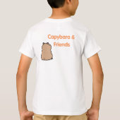 Capybara & Vrienden – Cute Vriendschapsdesign T-shirt (Achterkant)