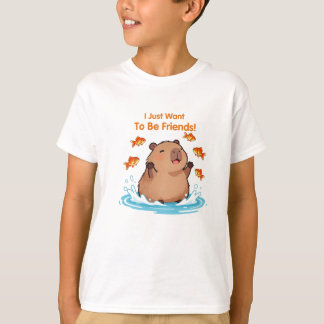 Capybara & Vrienden – Cute Vriendschapsdesign T-shirt