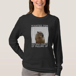 Capybara Wanted for Multiple Counts of Pulling Up T-shirt