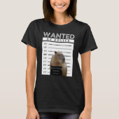 Capybara Wanted Mugshot Capybara Meme T-shirt (Voorkant)