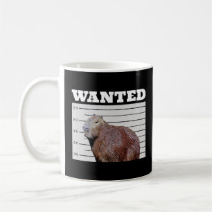 Capybara Wanted Poster Dierenvriend Capybara Koffiemok