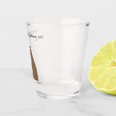 Capybara wat kijk je op Drinkware Set Shot Glas (Rechts)