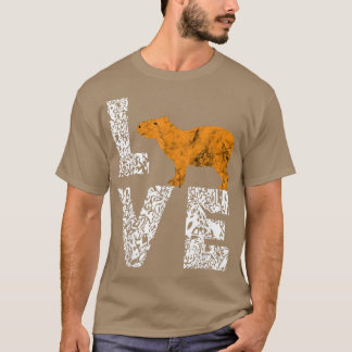 Capybara Water Pig Rodent Guinea Pig Wild Animal T-shirt