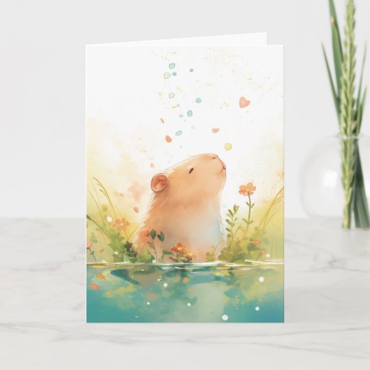 Capybara Water Tuin Kaart (Voorkant)