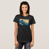 Capybara Wave Capibara Grafisch Surfen Dier T-shirt (Voorkant volledig)