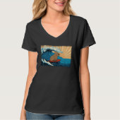Capybara Wave  Capibara Surfboard Surfer T-shirt (Voorkant)
