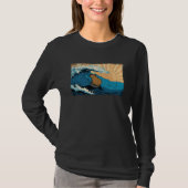 Capybara Wave  Surfing Surfer Capibara Graphic T-shirt (Voorkant)