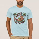 Capybara Wees blij T-shirt (Voorkant)