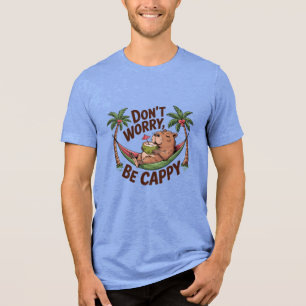 Capybara Wees blij Tri-Blend Shirt