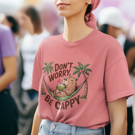 Capybara Wees blij Tri-Blend Shirt