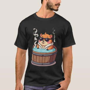 Capybara Whirlpool Ontspanning Sticker Chill Vibes T-shirt