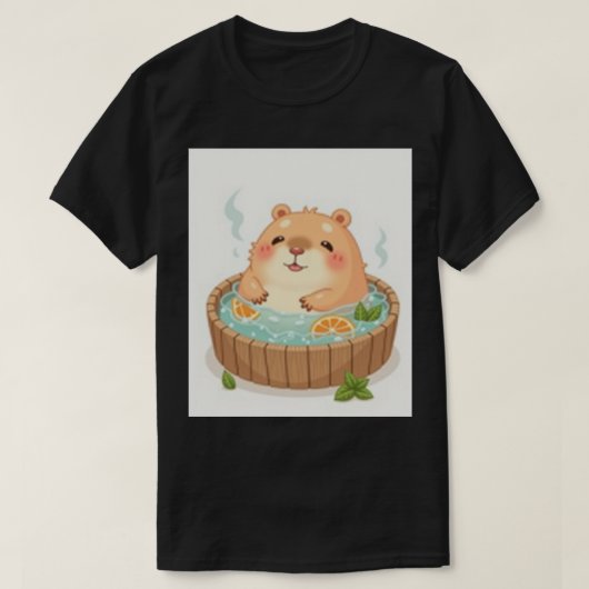 Capybara Whirlpool Ontspanning Stressverlichting S T-shirt (Design voorkant)