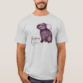 capybara - wine t-shirt (Voorkant)