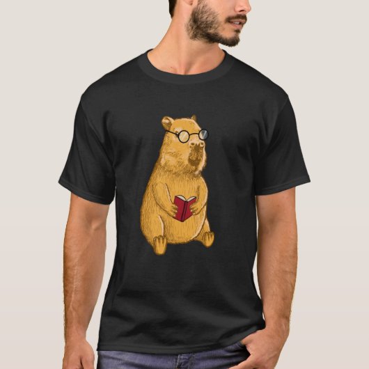 Capybara with Glasses T-shirt (Voorkant)