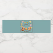 Capybara Wonderland Waterfles Etiket (Enkel label)