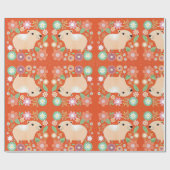 Capybara Wrapping Paper Cadeaupapier (Vlak)
