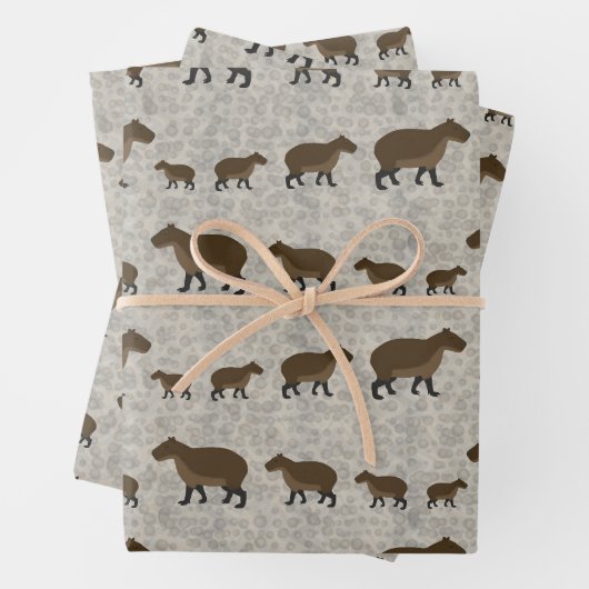 Capybara Wrapping Paper Sheets (In situ)