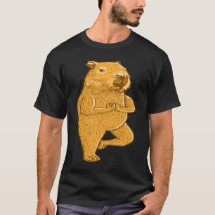 Capybara Yoga houding Sport Workout oefeningen T-shirt