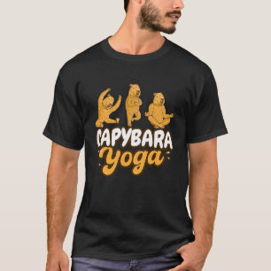 Capybara Yoga-houdingen Meditatie Workout T-shirt