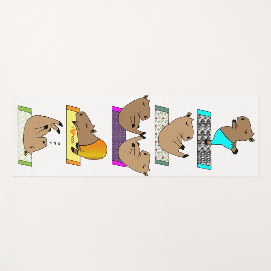 Capybara yogamat (Voorkant (horizontaal))