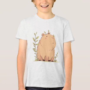 Capybara Zachtaardig Kalme Tri-Blend Shirt