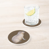 Capybara Zandsteen Onderzetter (Zijkant)