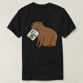 Capybara zegt nieuwe mensen t-shirt (Design voorkant)