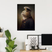 Capybara Zeiler Vintage Poster, Kunst Poster Print (Thuiskantoor)