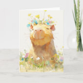 Capybara Zen Moment Kaart (Voorkant)