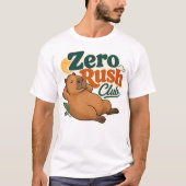 Capybara Zero Rush Club Relaxed Retro T-Shirt (Voorkant)