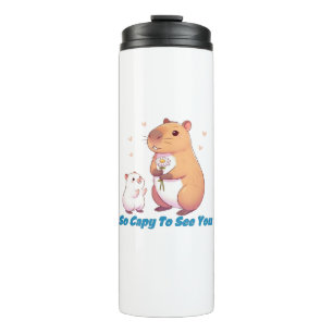 Capybara - zo capabel om je te zien thermosbeker
