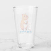 Capybara - Zo Capy om je te zien Glas (Achterkant)