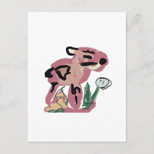 Capybara Zoet Briefkaart (Voorkant)