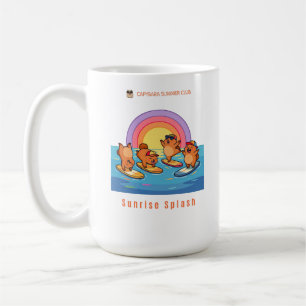 Capybara Zomerclub Zonsopgang Splash – Schattige C Koffiemok