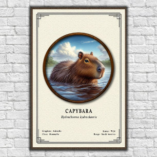 Capybara Zoölogie Serie Poster