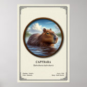 Capybara Zoölogie Serie Poster (Voorkant)