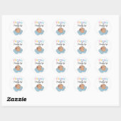 Capybara Zwembad Feest Bedankt Ronde Sticker (Vel)