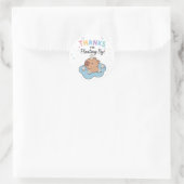 Capybara Zwembad Feest Bedankt Ronde Sticker (Tas)