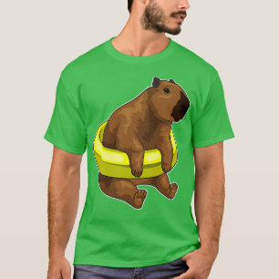 Capybara Zwemmen Reddingsboei T-shirt