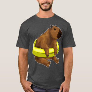 Capybara Zwemmen Reddingsboei T-shirt