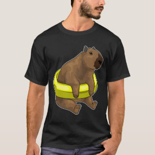 Capybara Zwemmen Reddingsboei T-shirt