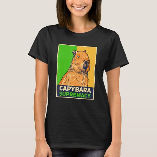 Capybaras   Capibara Rodent Capybara Supremacy T-shirt (Voorkant)