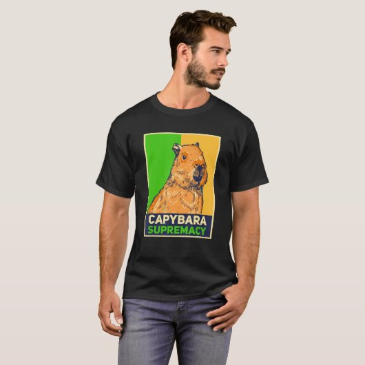 Capybaras Capibara Rodent Capybara Supremacy T-shirt (Voorkant volledig)