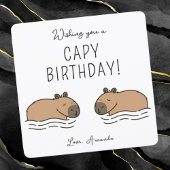 Capybaras Capybaras Birthday Kaart