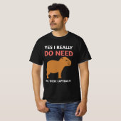 Capybaras dierenliefdesidee  t-shirt (Voorkant volledig)