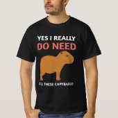 Capybaras dierenliefdesidee  t-shirt (Voorkant)