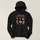 Capybaras Funny Capibara Rodent wat ik doe in mijn Hoodie (Design voorkant)