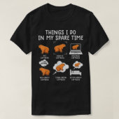 Capybaras Funny Capibara Rodent wat ik doe in mijn T-shirt (Design voorkant)